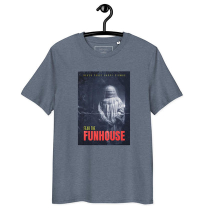 🎪 Fear the Funhouse Clown – Bio T-Shirt für Horror-Fans