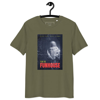 🎪 Fear the Funhouse Clown – Bio T-Shirt für Horror-Fans