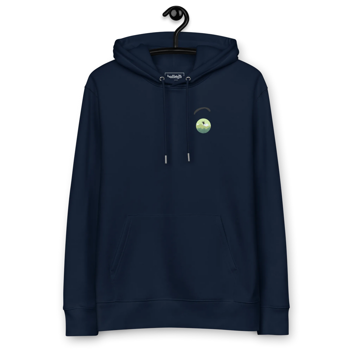 Green Paraglider 2- Hoodie aus Bio Baumwolle