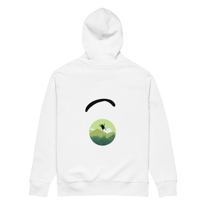 Green Paraglider 2- Hoodie aus Bio Baumwolle