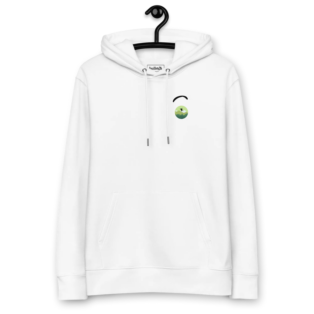 Green Paraglider 2- Hoodie aus Bio Baumwolle