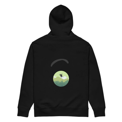Green Paraglider 2- Hoodie aus Bio Baumwolle
