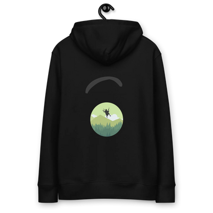 Green Paraglider 2- Hoodie aus Bio Baumwolle