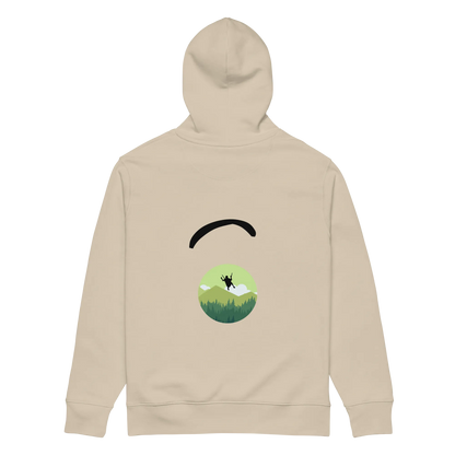 Green Paraglider 2- Hoodie aus Bio Baumwolle