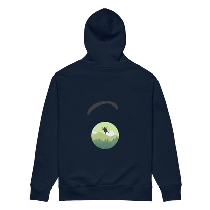 Green Paraglider 2- Hoodie aus Bio Baumwolle