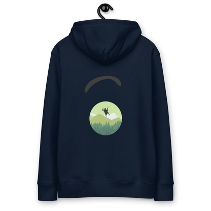 Green Paraglider 2- Hoodie aus Bio Baumwolle