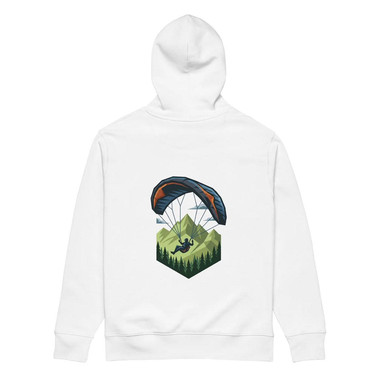 Green Paraglider - Hoodie aus Bio Baumwolle