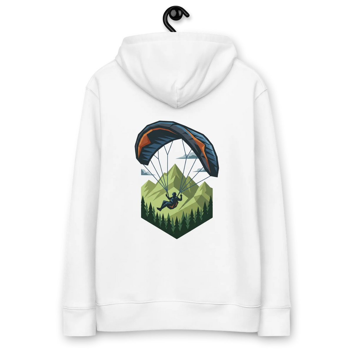 Green Paraglider - Hoodie aus Bio Baumwolle