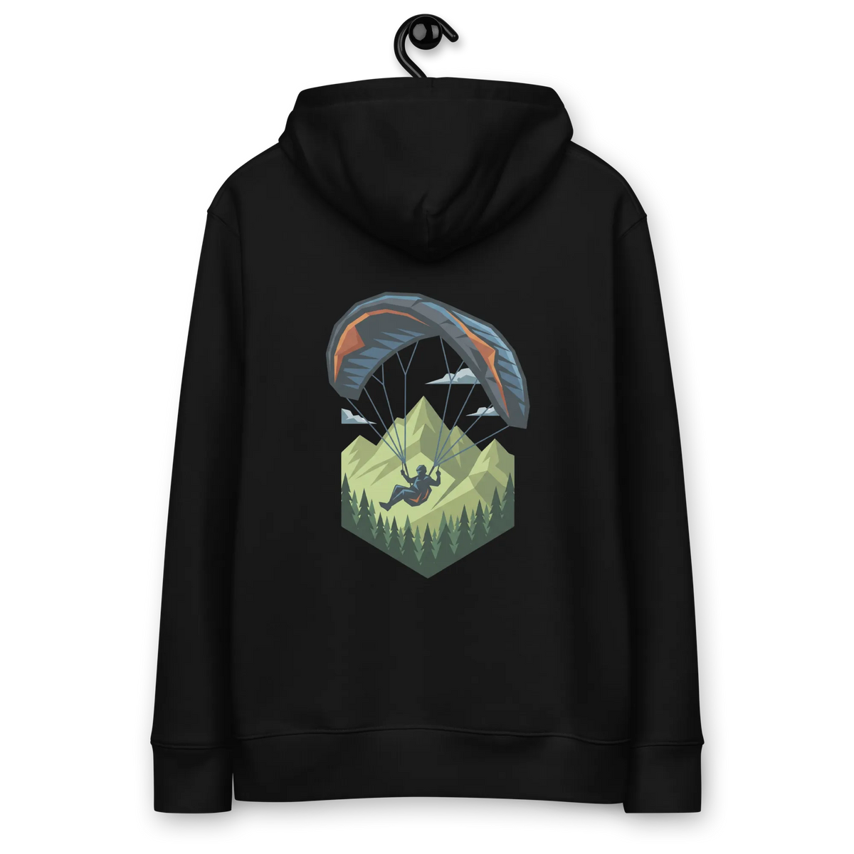 Green Paraglider - Hoodie aus Bio Baumwolle