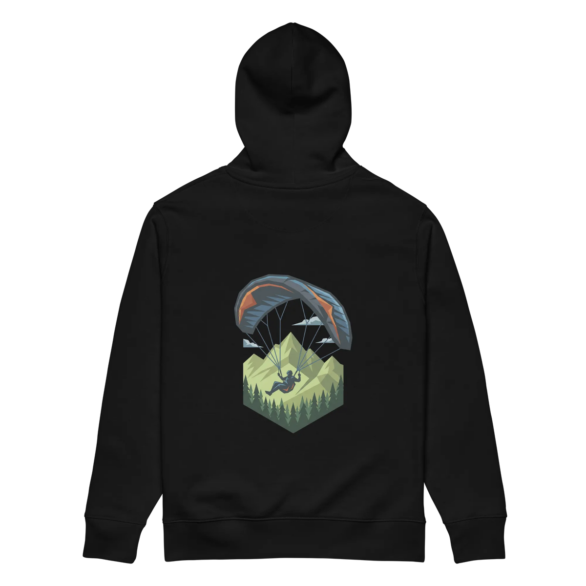 Green Paraglider - Hoodie aus Bio Baumwolle