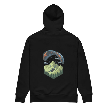 Green Paraglider - Hoodie aus Bio Baumwolle