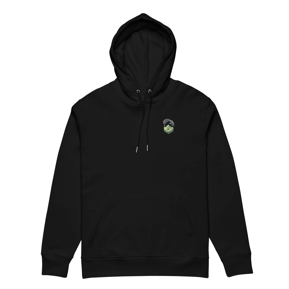 Green Paraglider - Hoodie aus Bio Baumwolle