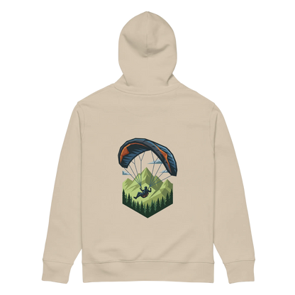 Green Paraglider - Hoodie aus Bio Baumwolle