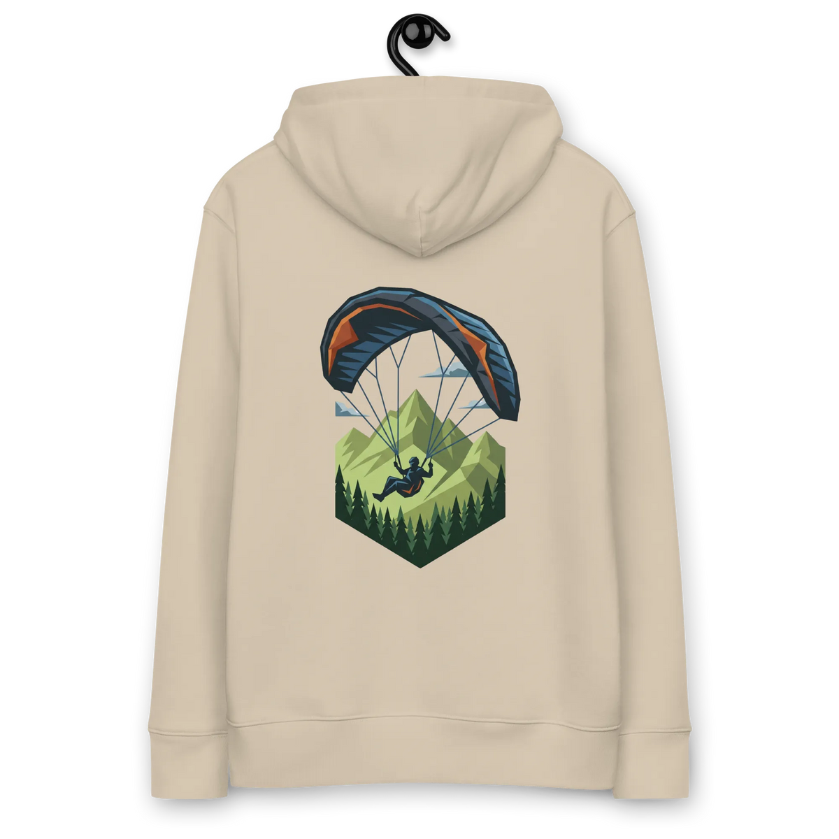 Green Paraglider - Hoodie aus Bio Baumwolle