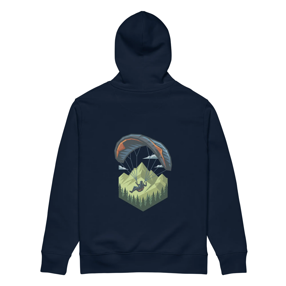 Green Paraglider - Hoodie aus Bio Baumwolle