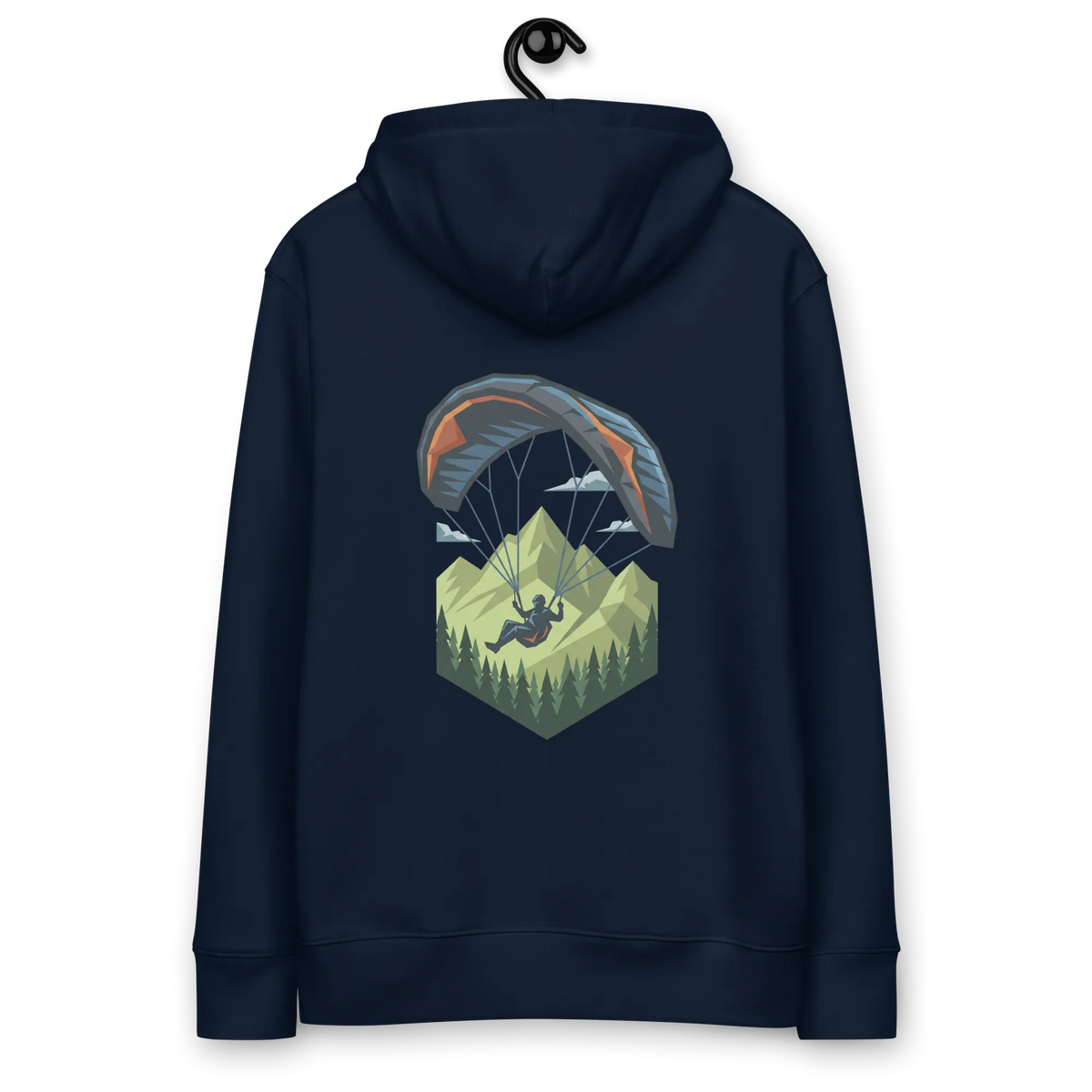 Green Paraglider - Hoodie aus Bio Baumwolle