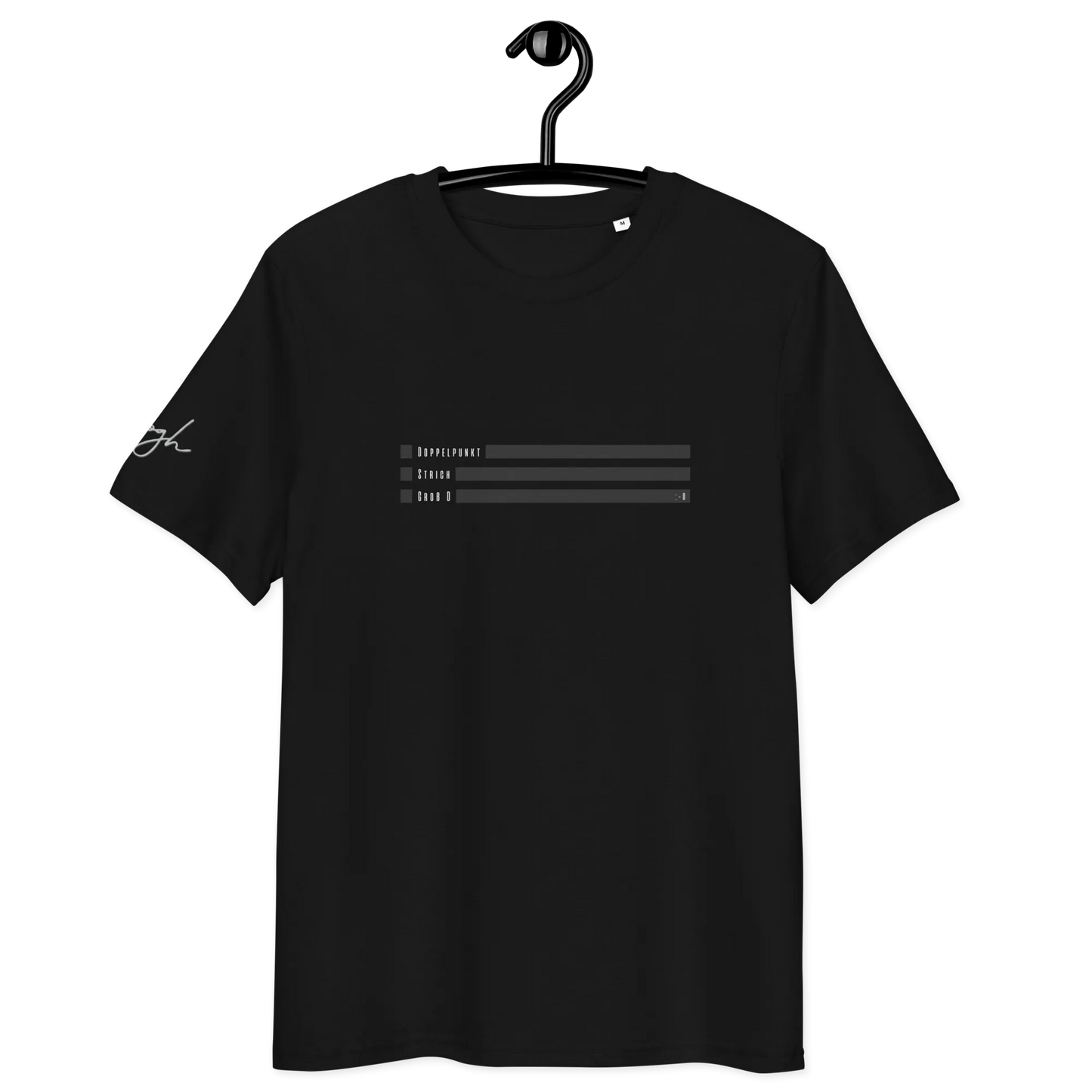 Smiley Text Doppelpunkt D - T-Shirt aus Bio Baumwolle