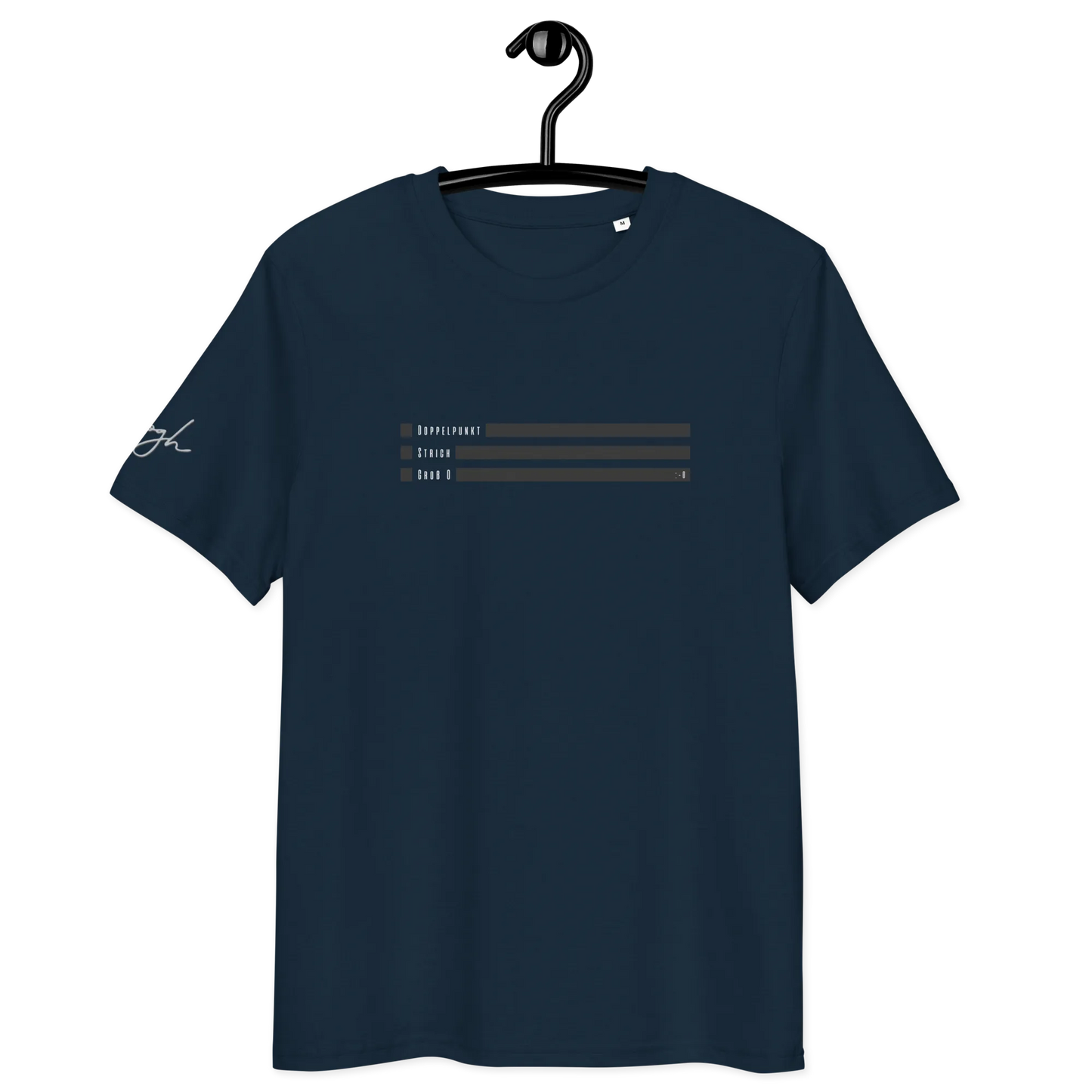 Smiley Text Doppelpunkt O - T-Shirt aus Bio Baumwolle