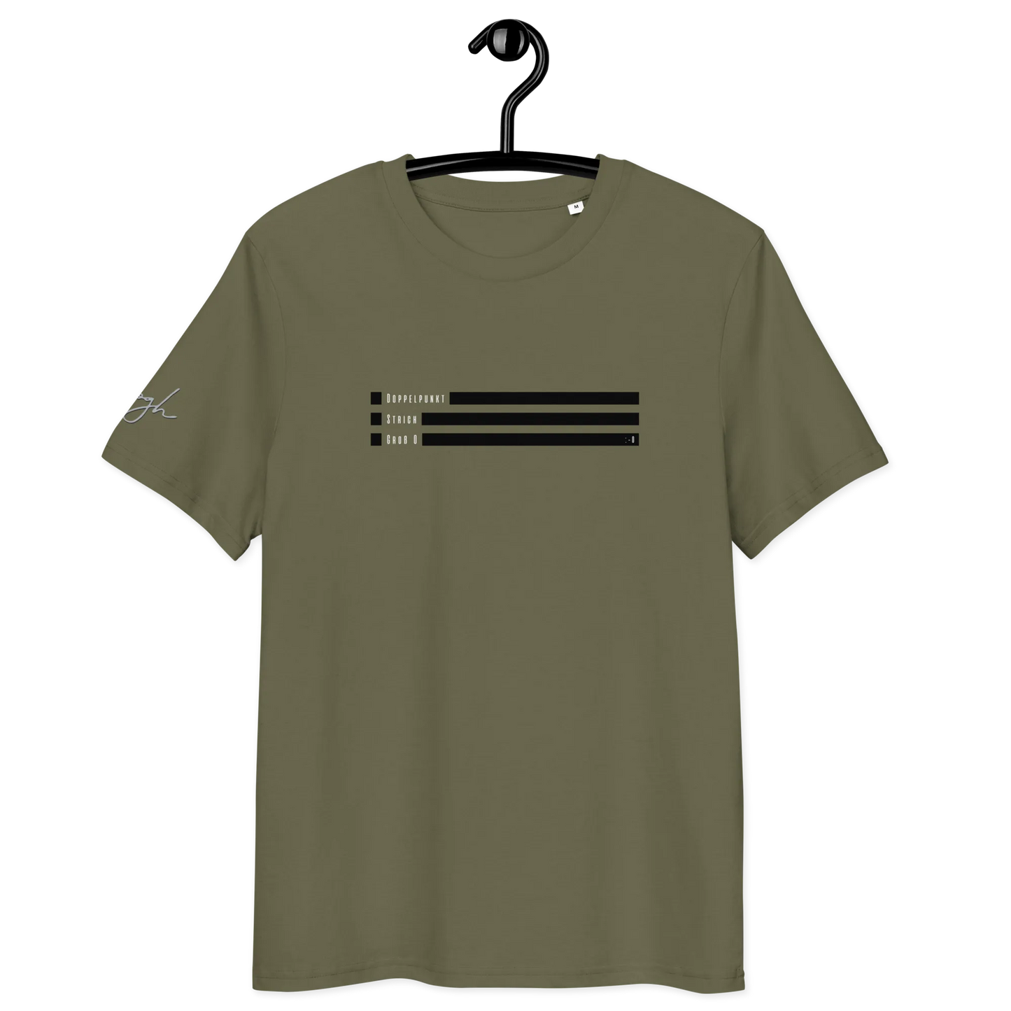 Smiley Text Doppelpunkt O - T-Shirt aus Bio Baumwolle