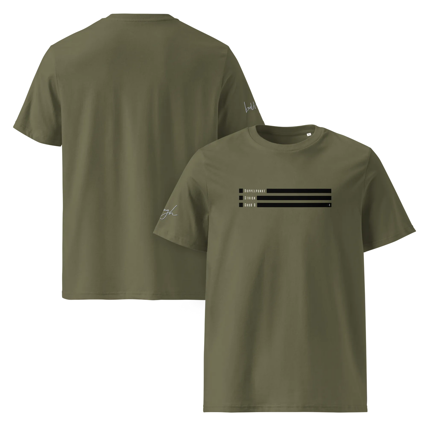Smiley Text Doppelpunkt O - T-Shirt aus Bio Baumwolle