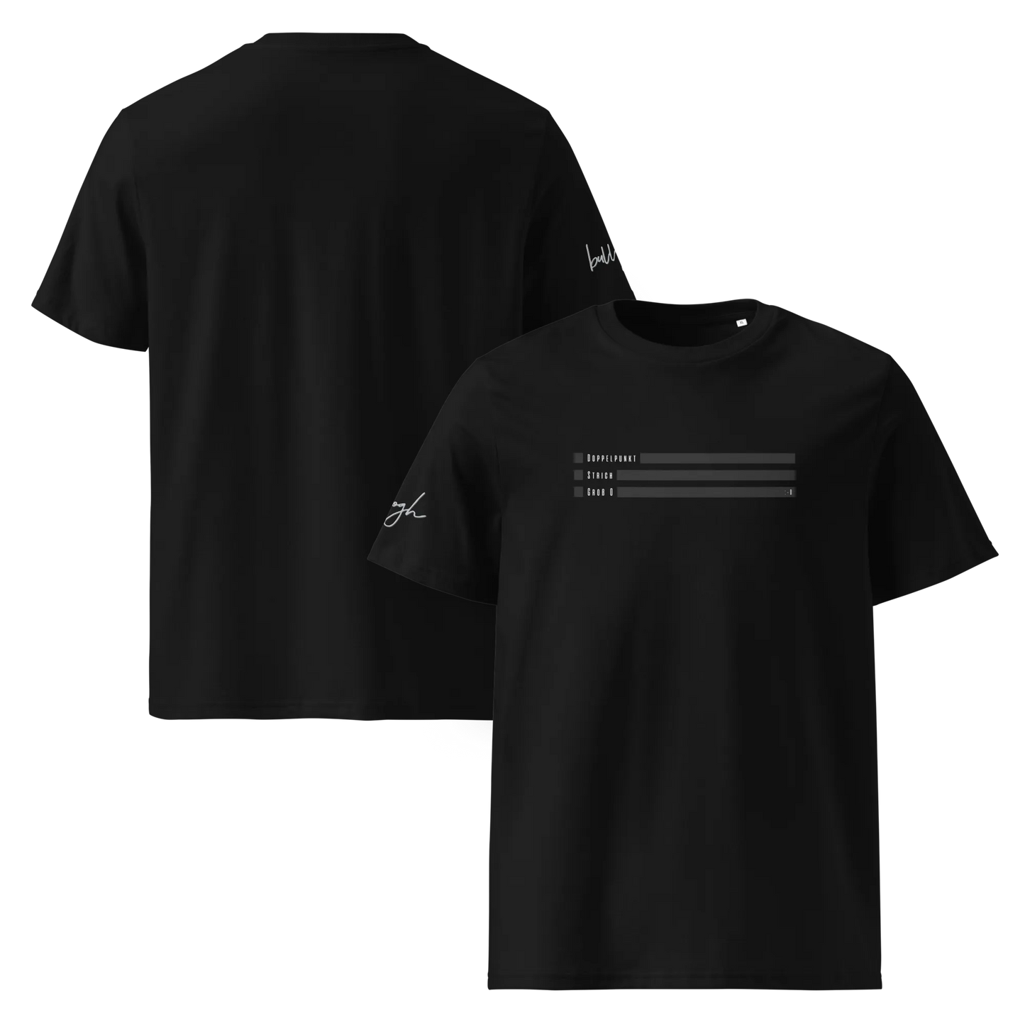 Smiley Text Doppelpunkt O - T-Shirt aus Bio Baumwolle