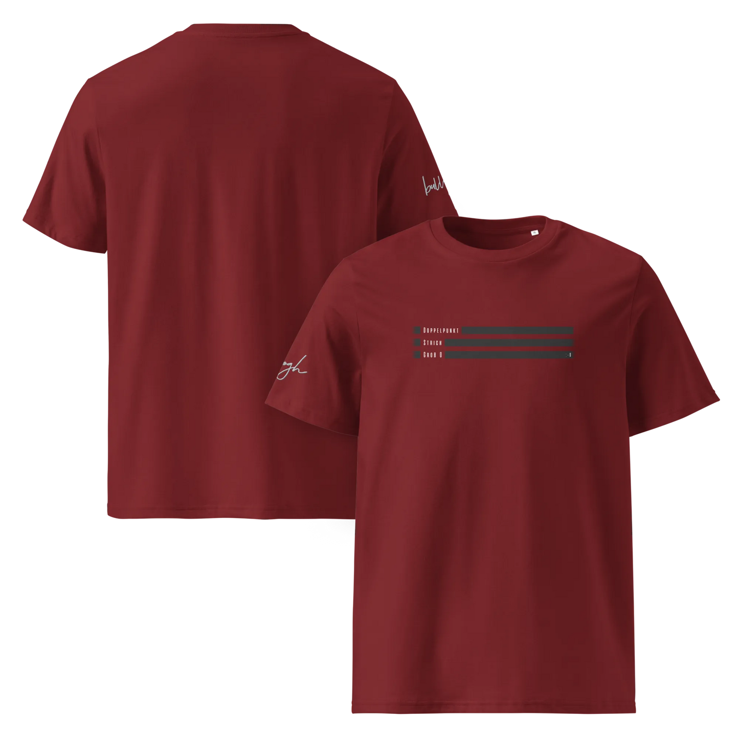 Smiley Text Doppelpunkt O - T-Shirt aus Bio Baumwolle
