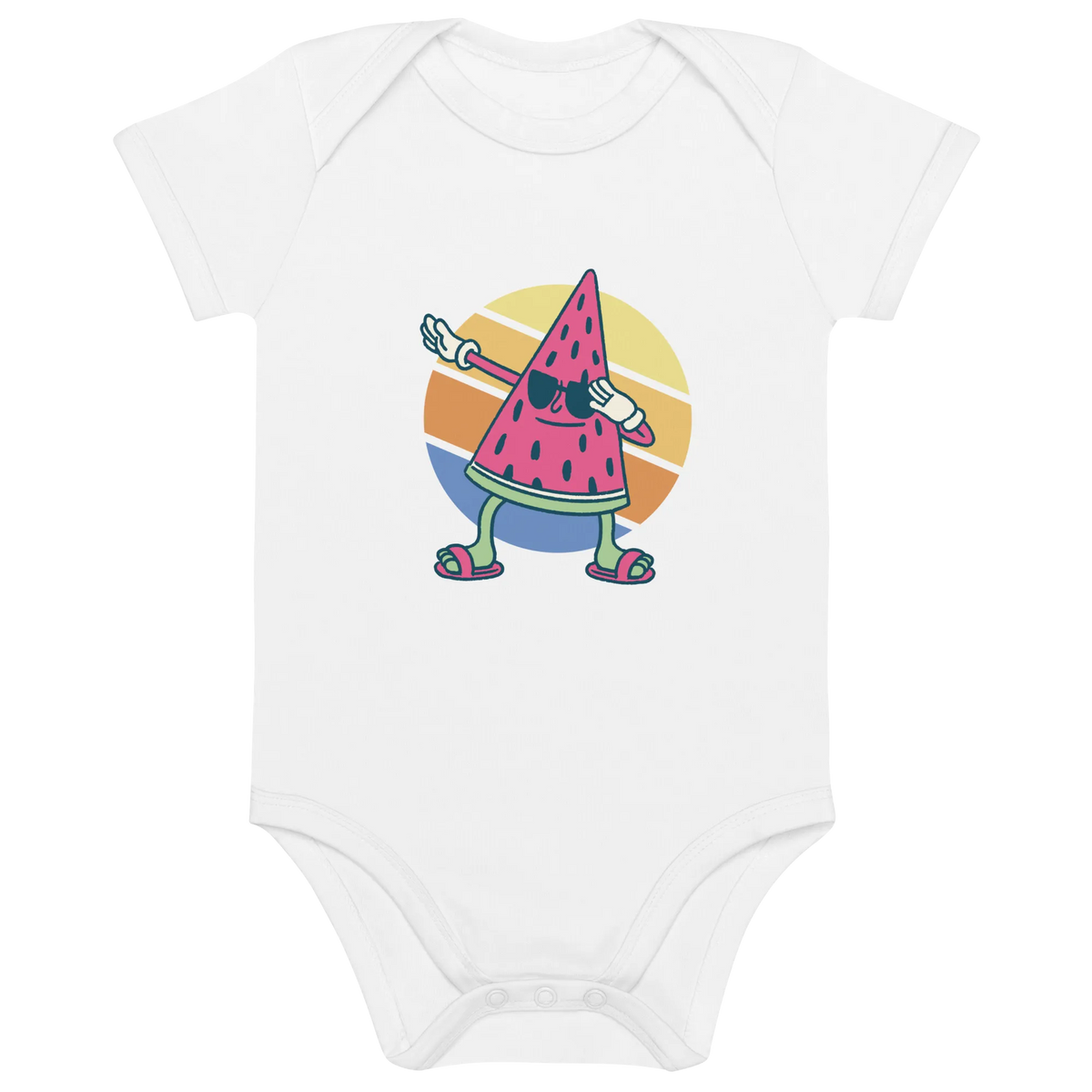 Melone - Baby Body aus Bio Baumwolle