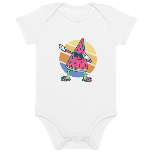 Melone - Baby Body aus Bio Baumwolle