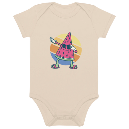 Melone - Baby Body aus Bio Baumwolle