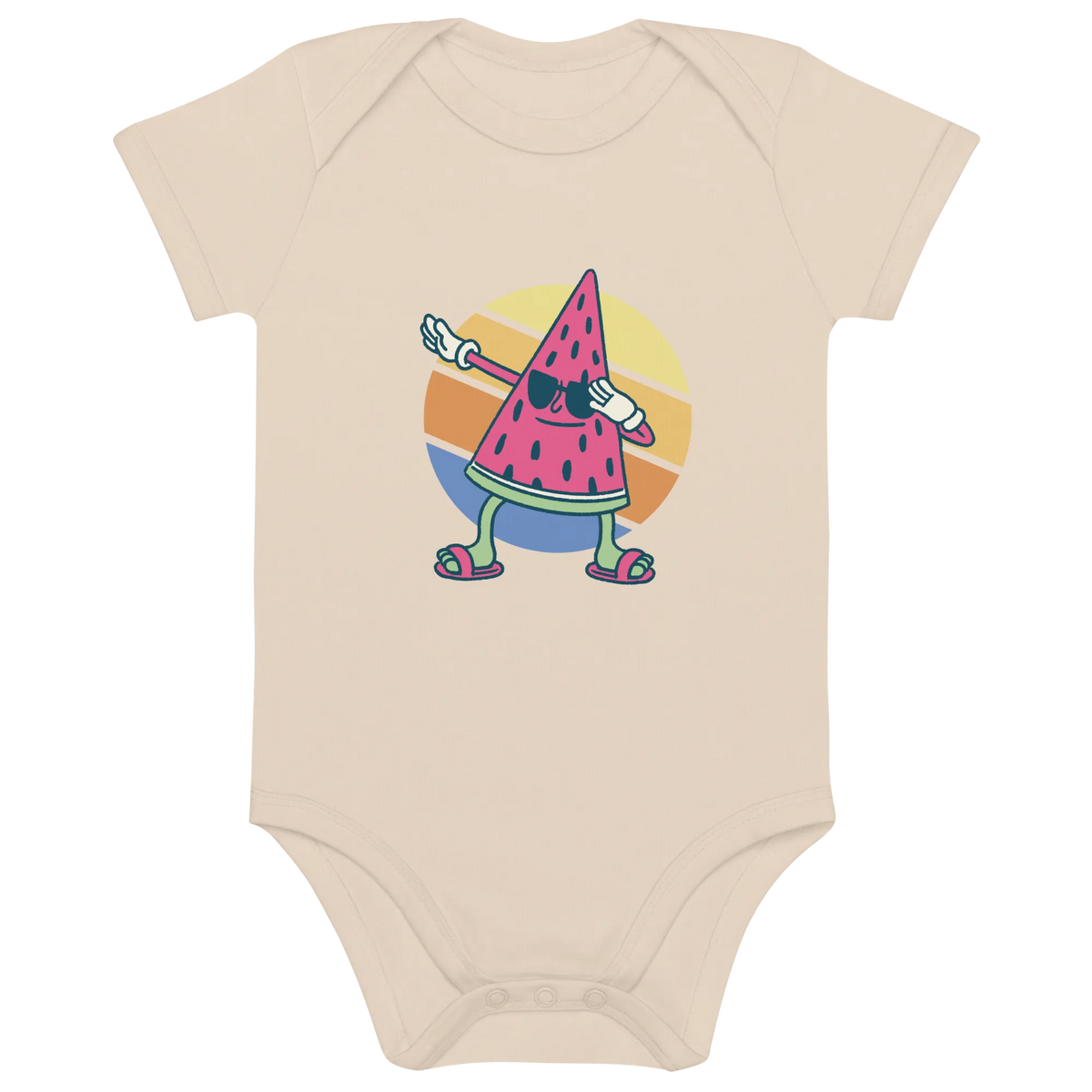 Melone - Baby Body aus Bio Baumwolle