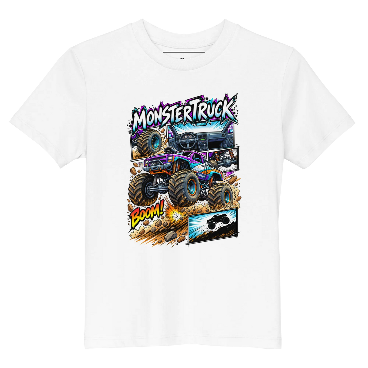 Monstertruck - Kinder T-Shirt aus Bio Baumwolle