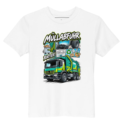 Müllwagen - Kinder T-Shirt aus Bio Baumwolle
