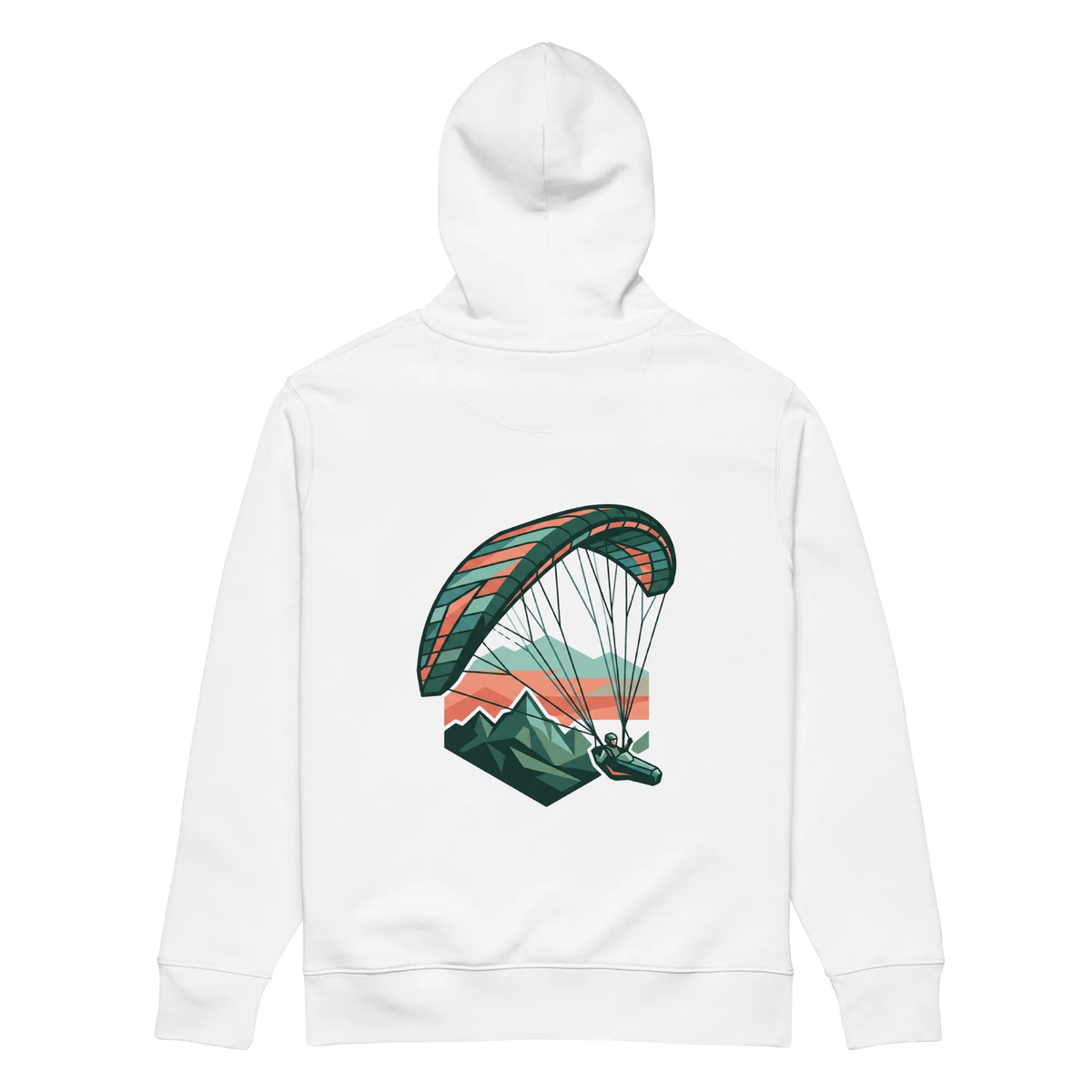 Paragliding Mountain 2 - Hoodie aus Bio Baumwolle
