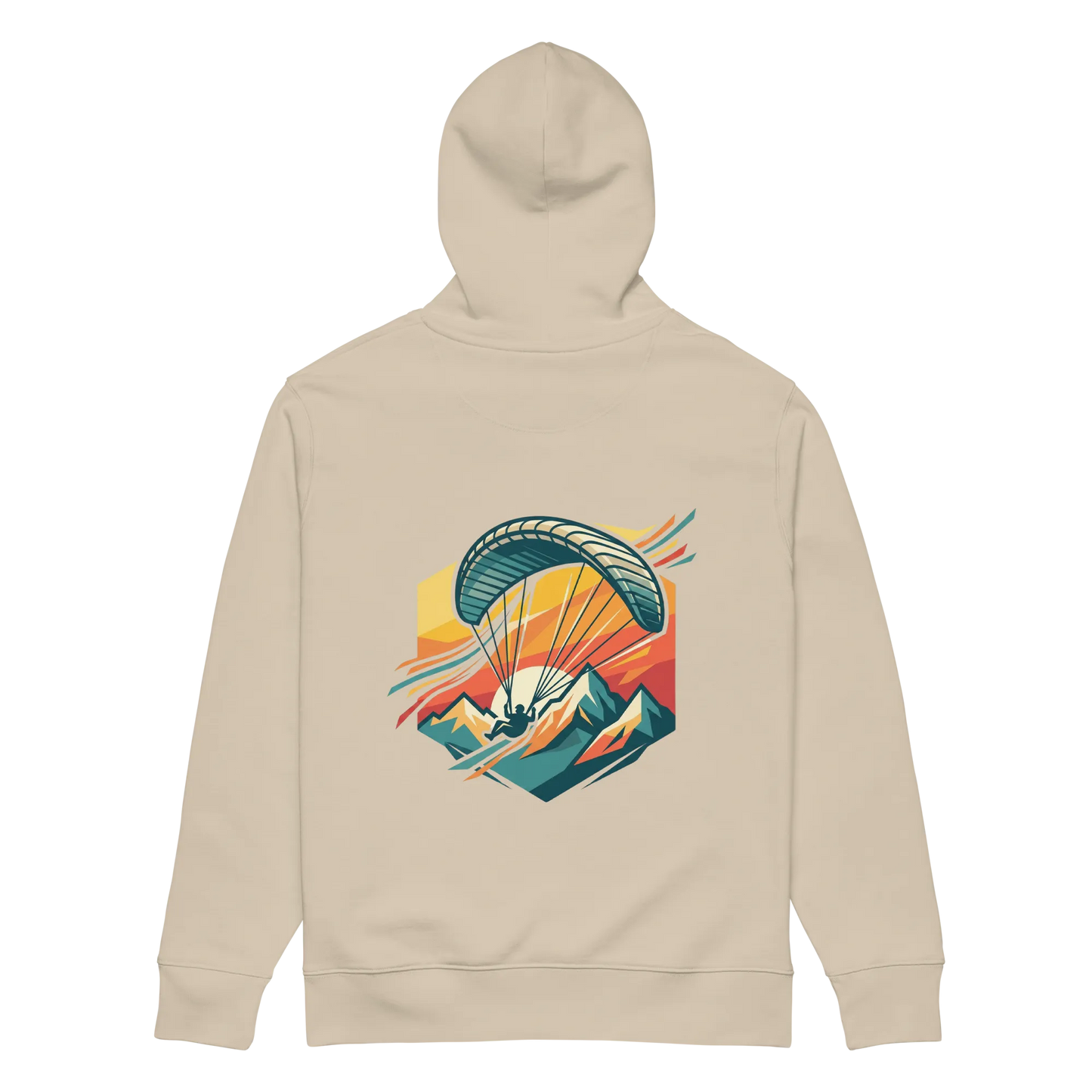 Paragliding View - Hoodie aus Bio Baumwolle