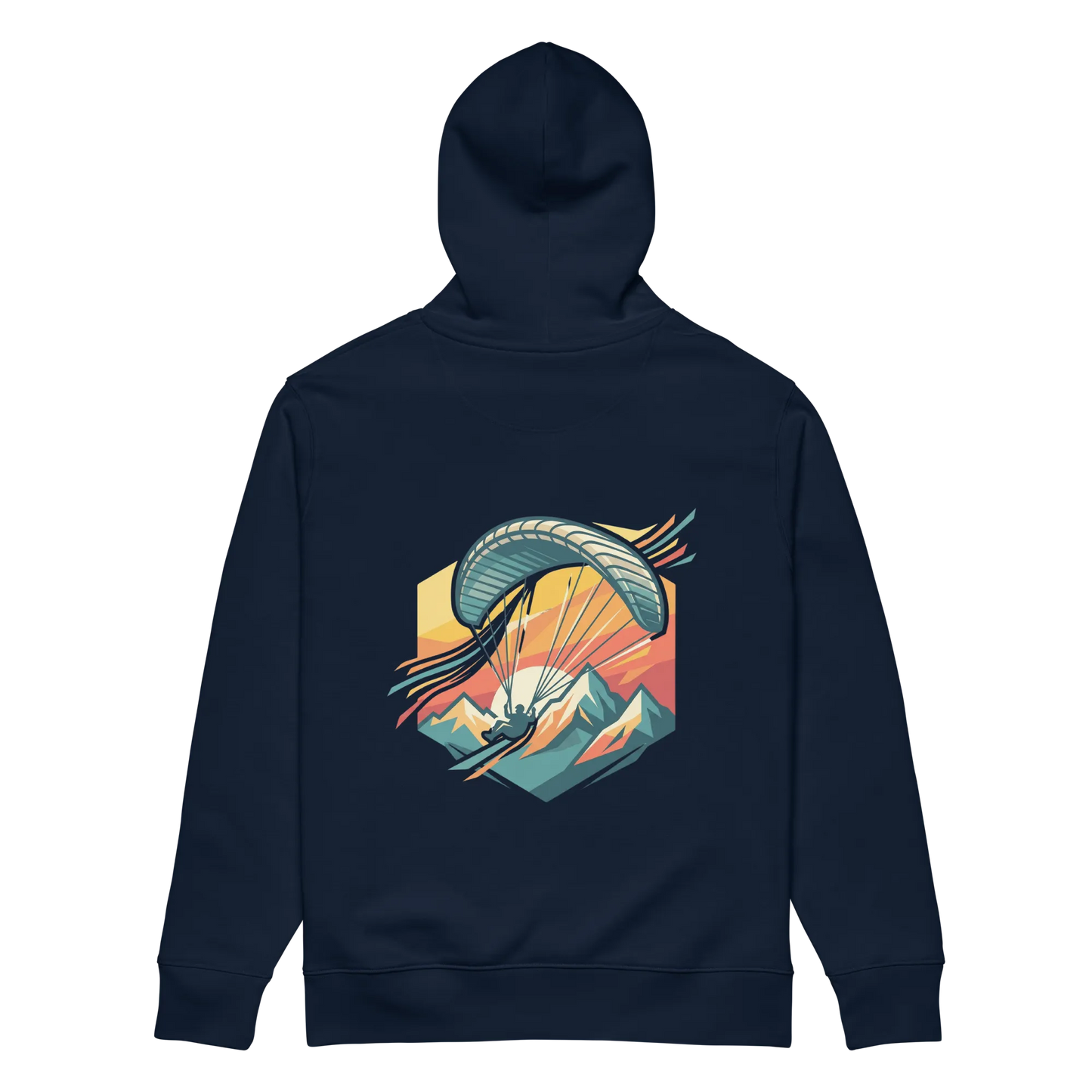 Paragliding View - Hoodie aus Bio Baumwolle