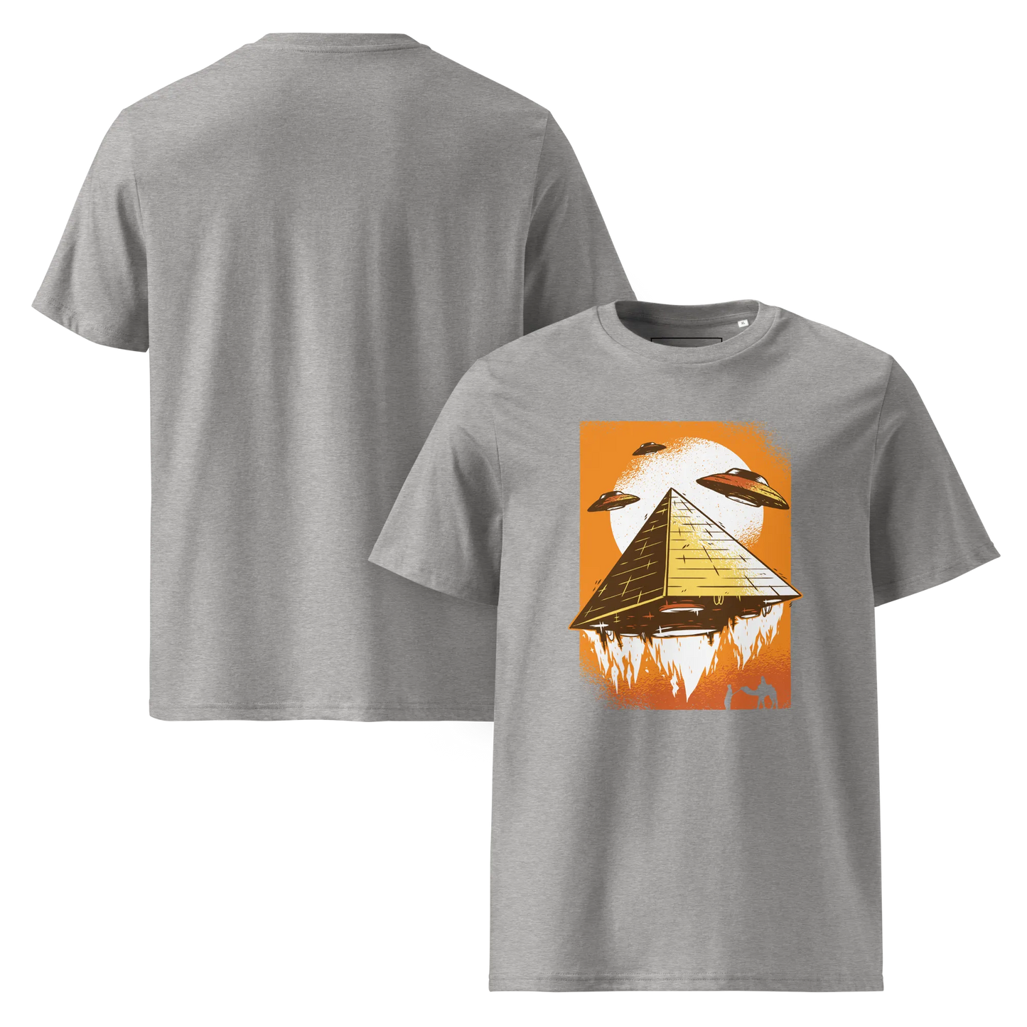 UFO's und Pyramiden – T-Shirt aus Bio Baumwolle