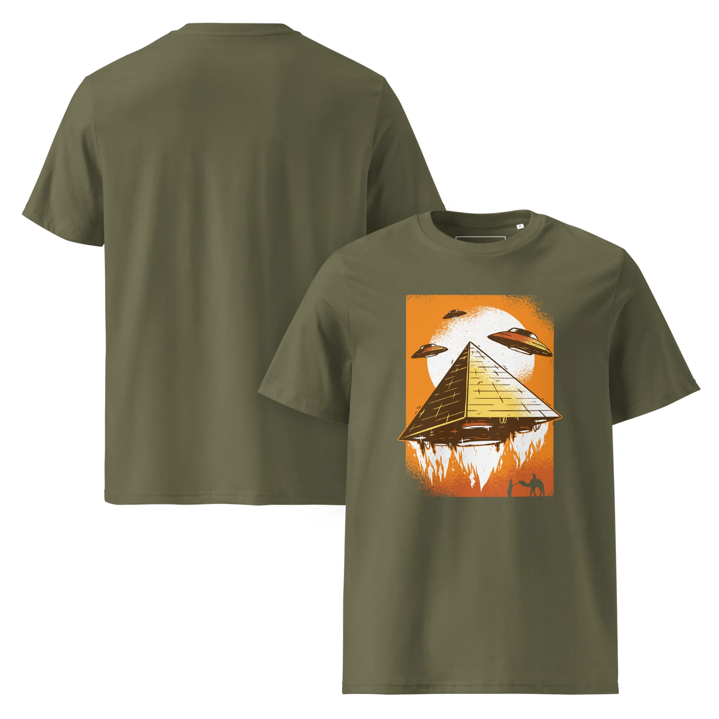 UFO's und Pyramiden – T-Shirt aus Bio Baumwolle