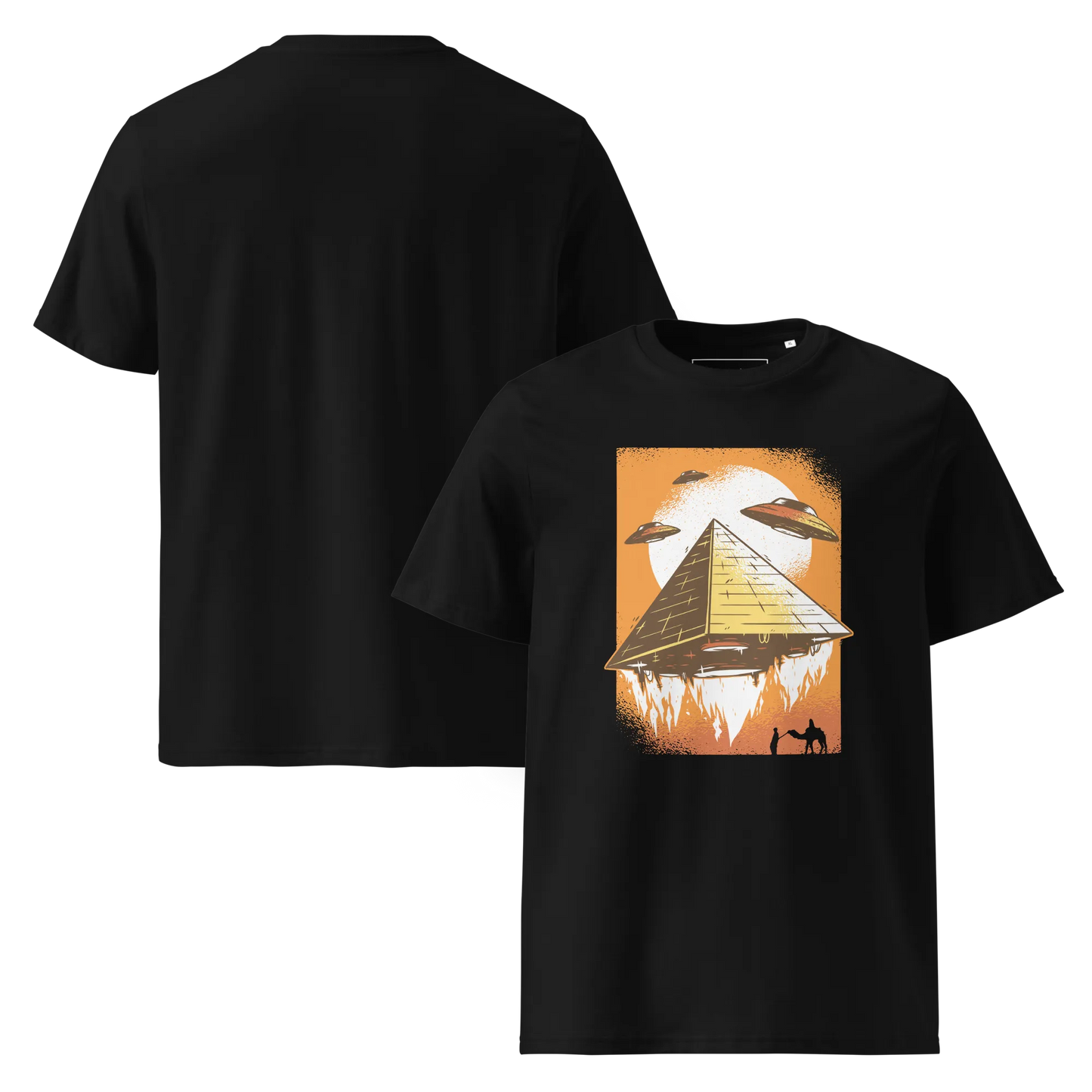 UFO's und Pyramiden – T-Shirt aus Bio Baumwolle