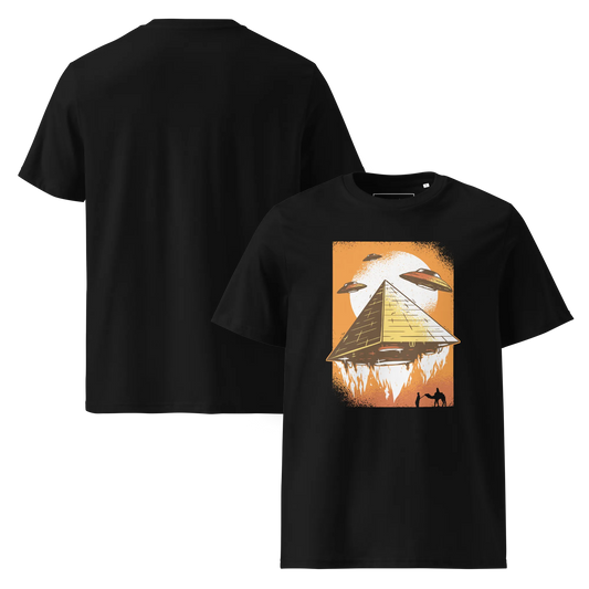UFO's und Pyramiden – T-Shirt aus Bio Baumwolle