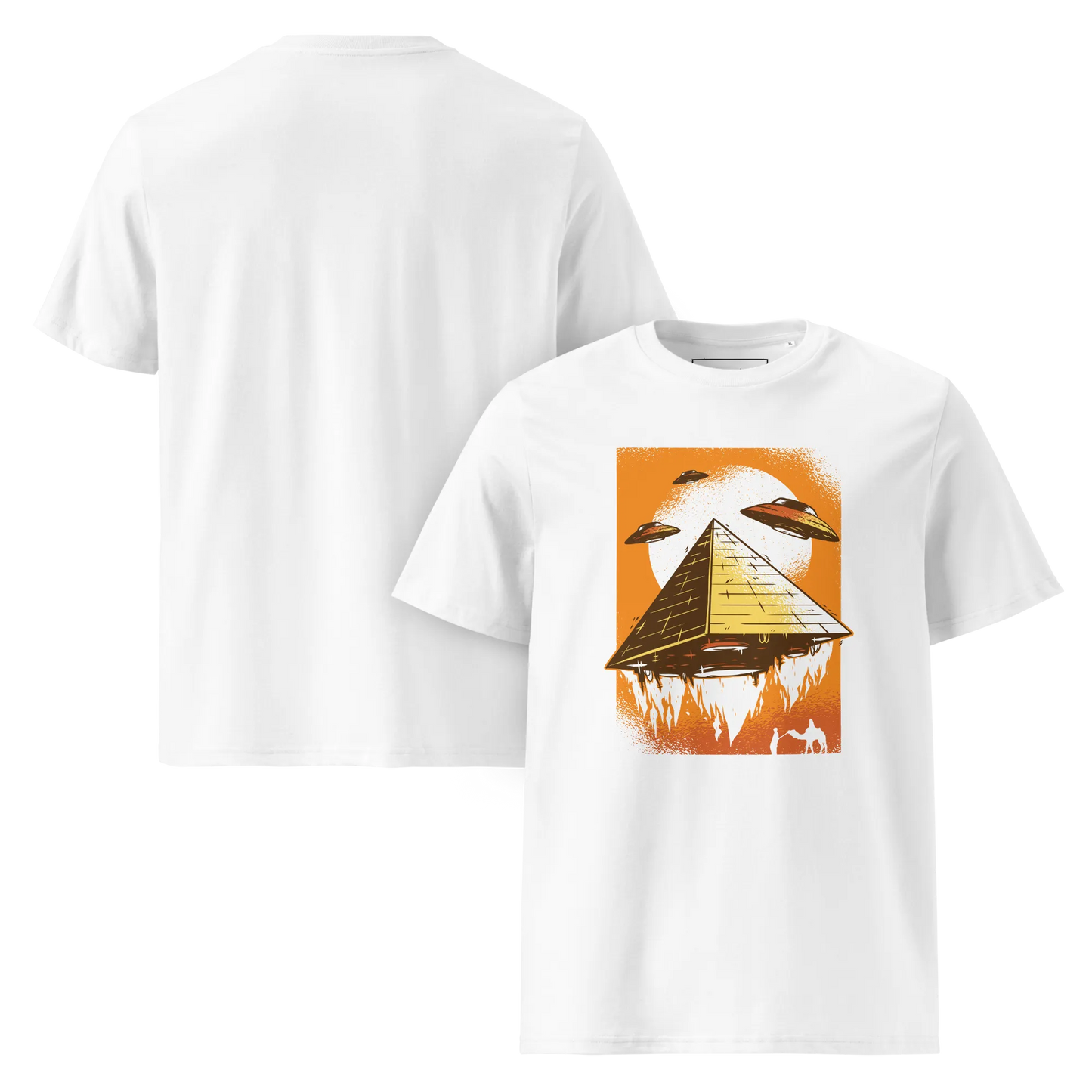 UFO's und Pyramiden – T-Shirt aus Bio Baumwolle