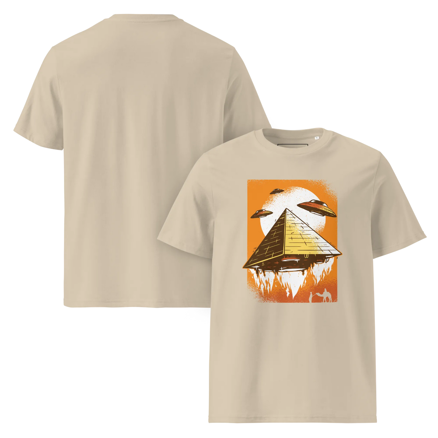 UFO's und Pyramiden – T-Shirt aus Bio Baumwolle