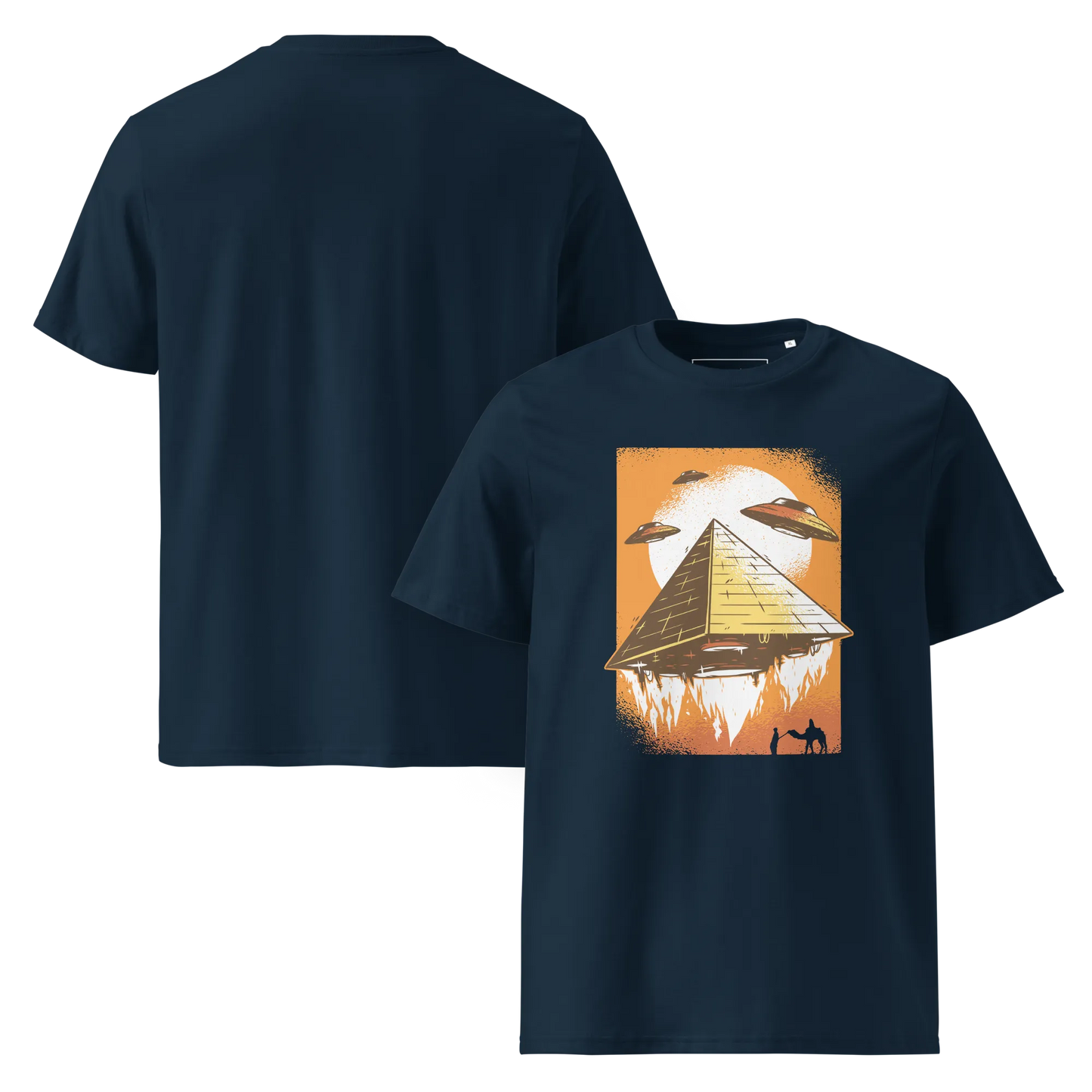 UFO's und Pyramiden – T-Shirt aus Bio Baumwolle