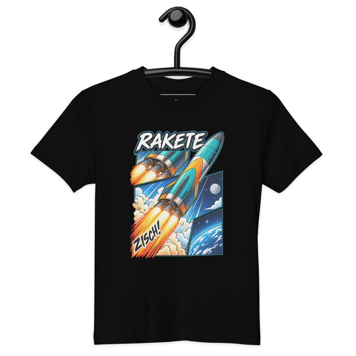 Rakete - Kinder T-Shirt aus Bio Baumwolle