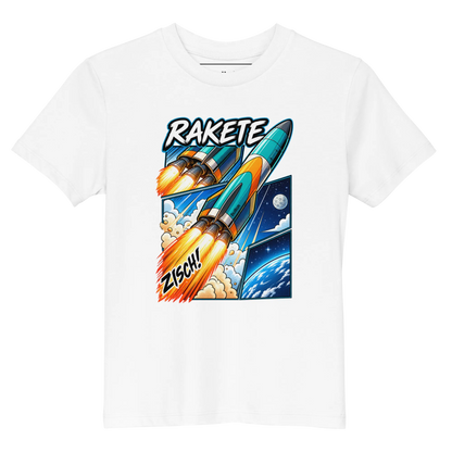 Rakete - Kinder T-Shirt aus Bio Baumwolle