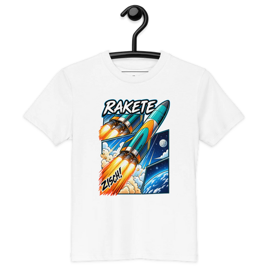 Rakete - Kinder T-Shirt aus Bio Baumwolle