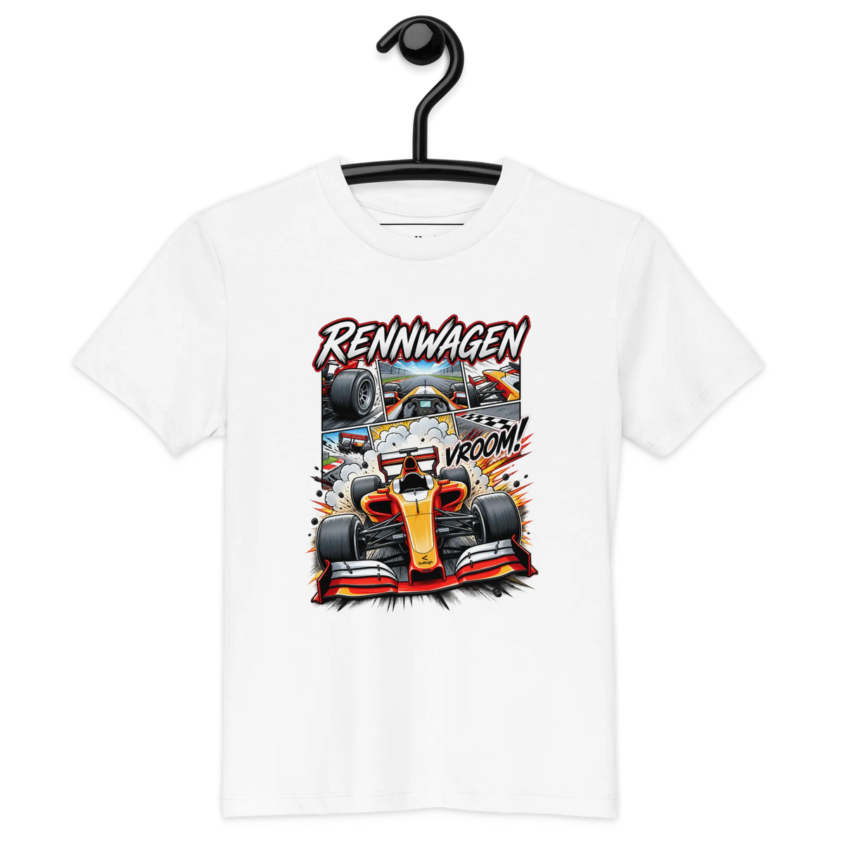 Rennwagen - Kinder T-Shirt aus Bio Baumwolle
