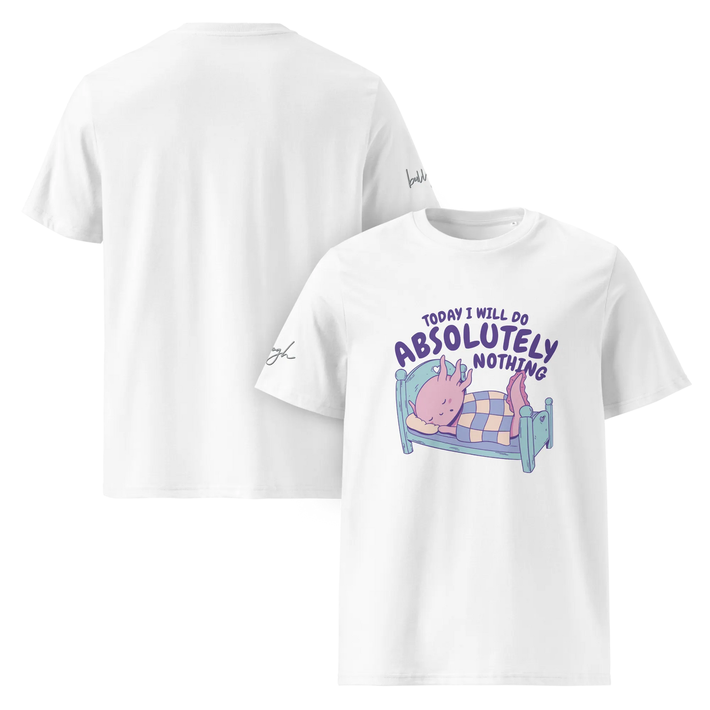 Nachhaltiges T-Shirt aus Bio-Baumwolle – Chilliges Design für Langschläfer