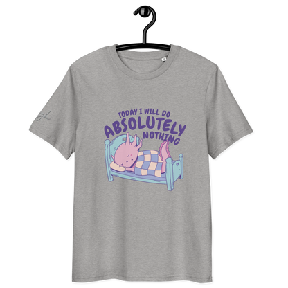 Nachhaltiges T-Shirt aus Bio-Baumwolle – Chilliges Design für Langschläfer