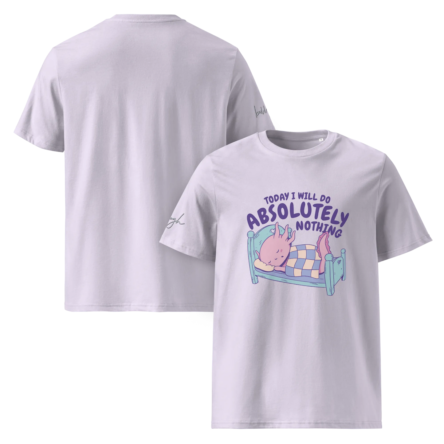Nachhaltiges T-Shirt aus Bio-Baumwolle – Chilliges Design für Langschläfer