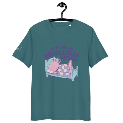 Nachhaltiges T-Shirt aus Bio-Baumwolle – Chilliges Design für Langschläfer